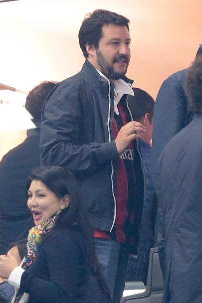 Il segretario della Lega, Matteo Salvini, sfegatato milanista (Olycom)